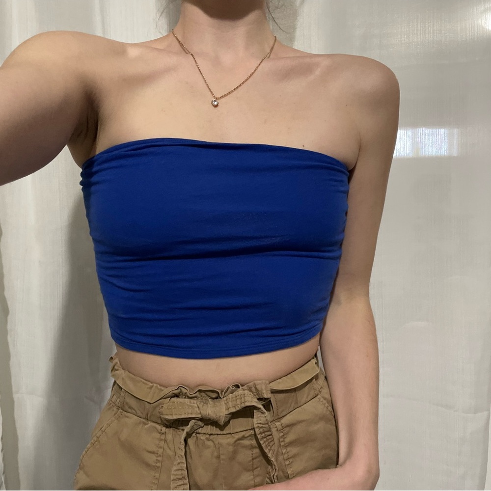 Electric Blue Tube Top